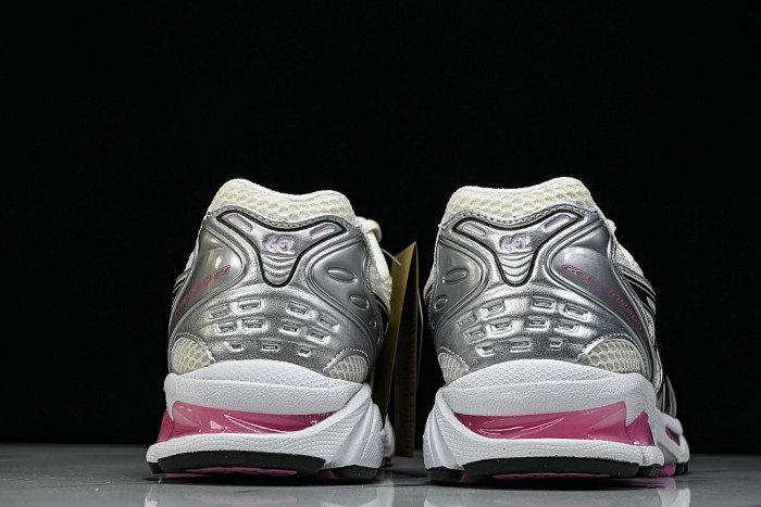 1203A537-103 GEL KAYANO 14 SPORTY AND CASUAL BREATHABLE RUNNING SHOES SILVER/LIGHT PINK