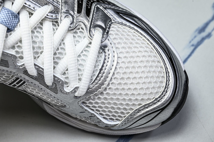 1203A961-101 GEL KAYANO 14 SPORTY AND CASUAL BREATHABLE RUNNING SHOES WHITE/LIGHT BLUE