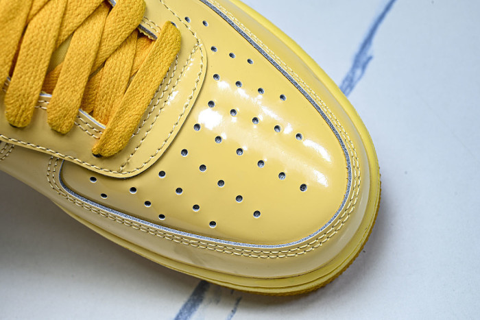 IO4489-700 AIR FORCE 1 07 LOW CASUAL SNEAKERS YELLOW/LIGHT YELLOW