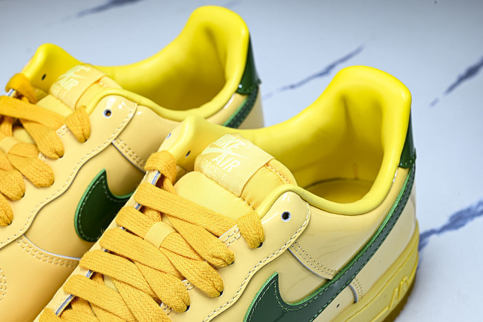 IO4489-700 AIR FORCE 1 07 LOW CASUAL SNEAKERS YELLOW/LIGHT YELLOW