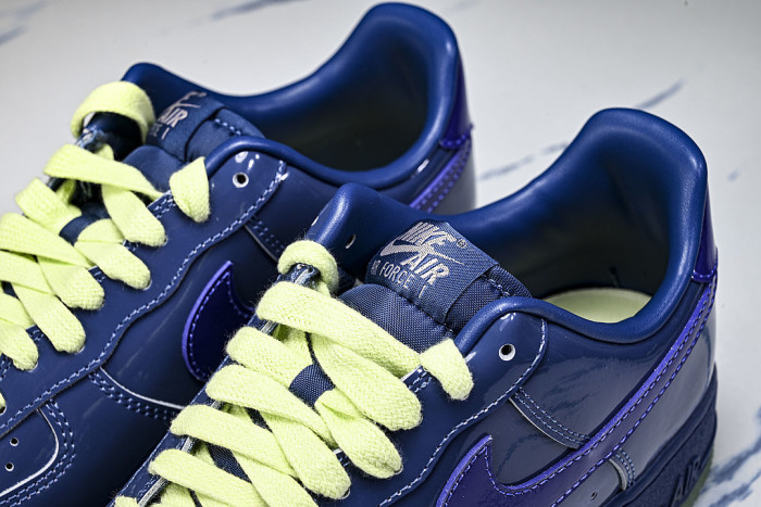 IO4489-400 AIR FORCE 1 07 LOW CASUAL SNEAKERS NAVY BLUE/MIDNIGHT BLUE