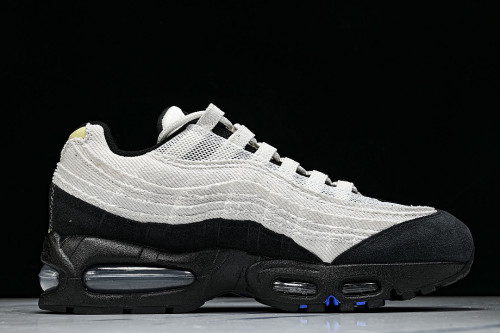 IQ0284-010 AIR MAX 95 RETRO SHOCK ABSORBING AIR CUSHIONED RUNNING SHOES LIGHT GRAY/GREY