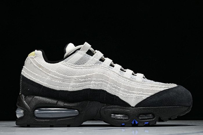 IQ0284-010 AIR MAX 95 RETRO SHOCK ABSORBING AIR CUSHIONED RUNNING SHOES LIGHT GRAY/GREY
