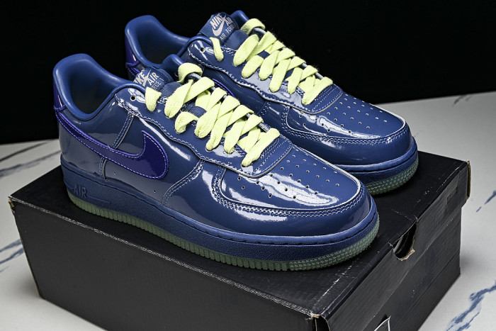 IO4489-400 AIR FORCE 1 07 LOW CASUAL SNEAKERS NAVY BLUE/MIDNIGHT BLUE
