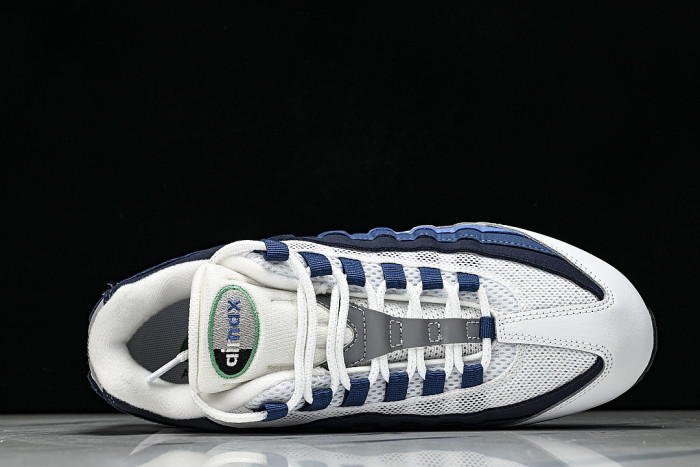 IH7855-100 AIR MAX 95 RETRO SHOCK ABSORBING AIR CUSHIONED RUNNING SHOES NAVY BLUE/WHITE