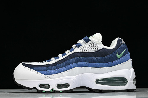 IH7855-100 AIR MAX 95 RETRO SHOCK ABSORBING AIR CUSHIONED RUNNING SHOES NAVY BLUE/WHITE