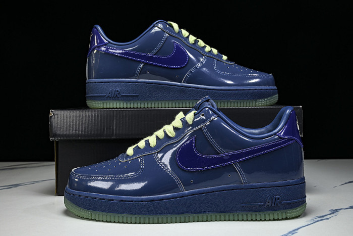 IO4489-400 AIR FORCE 1 07 LOW CASUAL SNEAKERS NAVY BLUE/MIDNIGHT BLUE