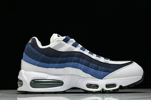 IH7855-100 AIR MAX 95 RETRO SHOCK ABSORBING AIR CUSHIONED RUNNING SHOES NAVY BLUE/WHITE