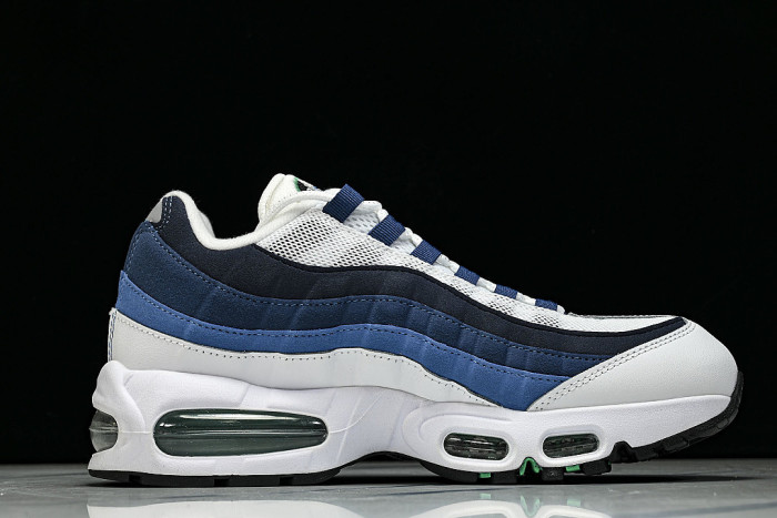 IH7855-100 AIR MAX 95 RETRO SHOCK ABSORBING AIR CUSHIONED RUNNING SHOES NAVY BLUE/WHITE