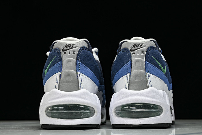 IH7855-100 AIR MAX 95 RETRO SHOCK ABSORBING AIR CUSHIONED RUNNING SHOES NAVY BLUE/WHITE