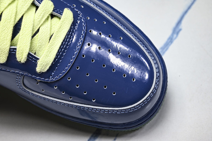 IO4489-400 AIR FORCE 1 07 LOW CASUAL SNEAKERS NAVY BLUE/MIDNIGHT BLUE