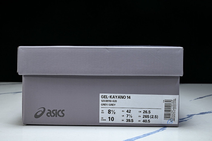 1203B110-020 GEL KAYANO 14 MEN'S AND WOMEN'S SPORTS AND CASUAL SHOES DARK GRAY/GREY