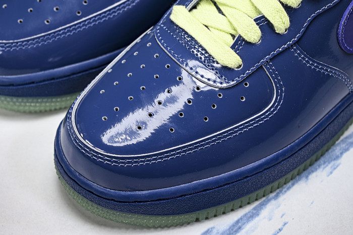 IO4489-400 AIR FORCE 1 07 LOW CASUAL SNEAKERS NAVY BLUE/MIDNIGHT BLUE