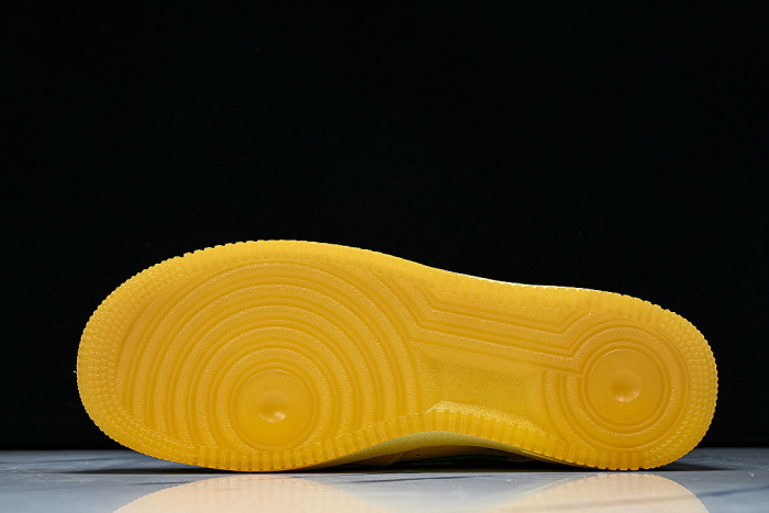 IO4489-700 AIR FORCE 1 07 LOW CASUAL SNEAKERS YELLOW/LIGHT YELLOW