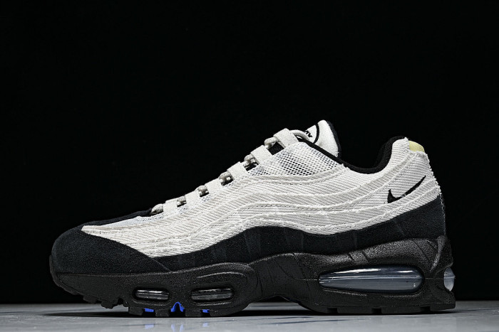 IQ0284-010 AIR MAX 95 RETRO SHOCK ABSORBING AIR CUSHIONED RUNNING SHOES LIGHT GRAY/GREY