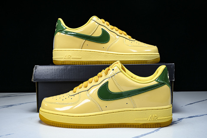 IO4489-700 AIR FORCE 1 07 LOW CASUAL SNEAKERS YELLOW/LIGHT YELLOW