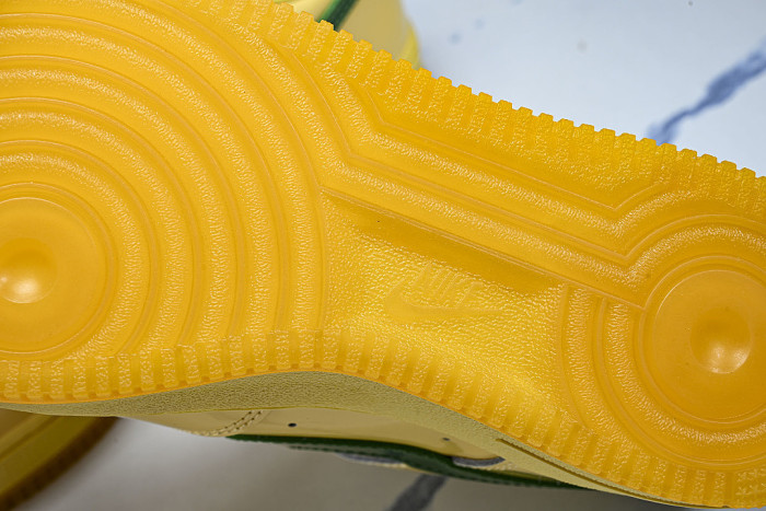 IO4489-700 AIR FORCE 1 07 LOW CASUAL SNEAKERS YELLOW/LIGHT YELLOW