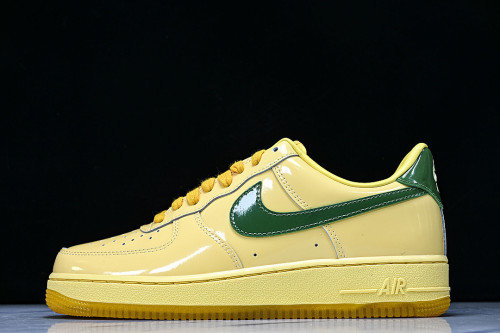 IO4489-700 AIR FORCE 1 07 LOW CASUAL SNEAKERS YELLOW/LIGHT YELLOW