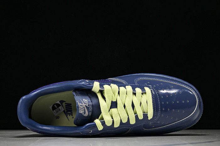 IO4489-400 AIR FORCE 1 07 LOW CASUAL SNEAKERS NAVY BLUE/MIDNIGHT BLUE