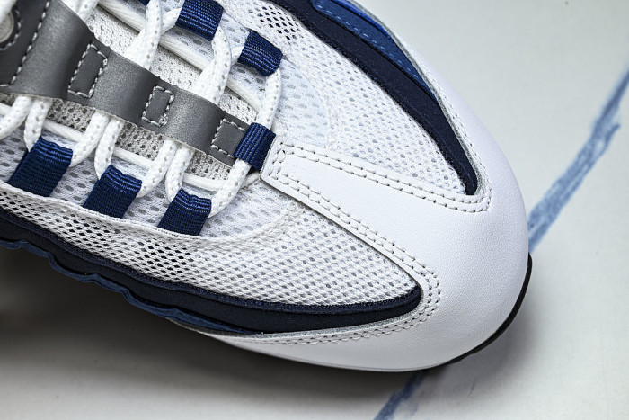 IH7855-100 AIR MAX 95 RETRO SHOCK ABSORBING AIR CUSHIONED RUNNING SHOES NAVY BLUE/WHITE