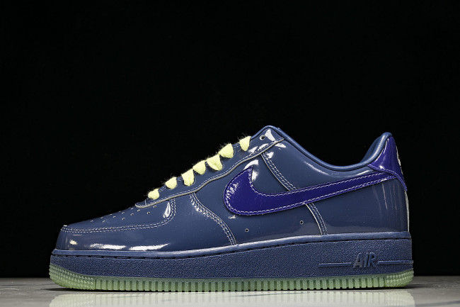 IO4489-400 AIR FORCE 1 07 LOW CASUAL SNEAKERS NAVY BLUE/MIDNIGHT BLUE
