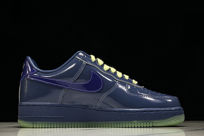 IO4489-400 AIR FORCE 1 07 LOW CASUAL SNEAKERS NAVY BLUE/MIDNIGHT BLUE