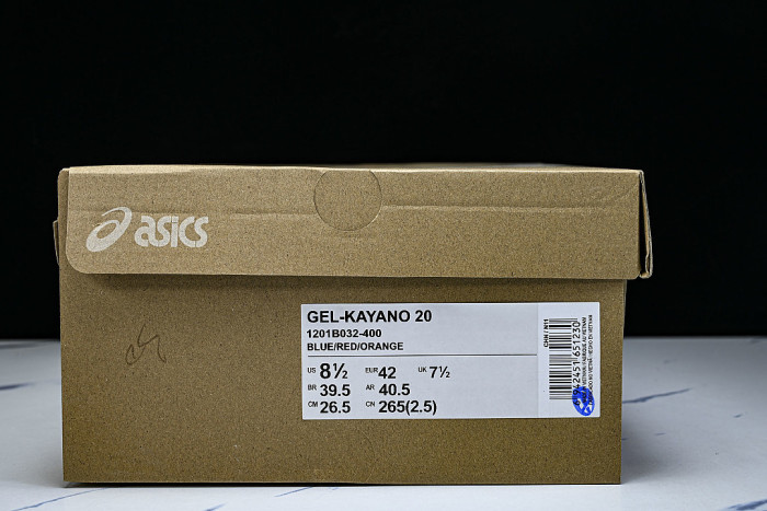 1201B032-400 GEL-KAYANO 20 DIGITAL AQUA/BLACK
