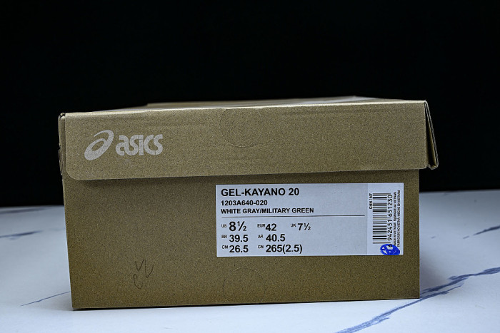 1203A640-020 UB10-S GEL-KAYANO 20 GLACIER GREY/LAVENDER GREY
