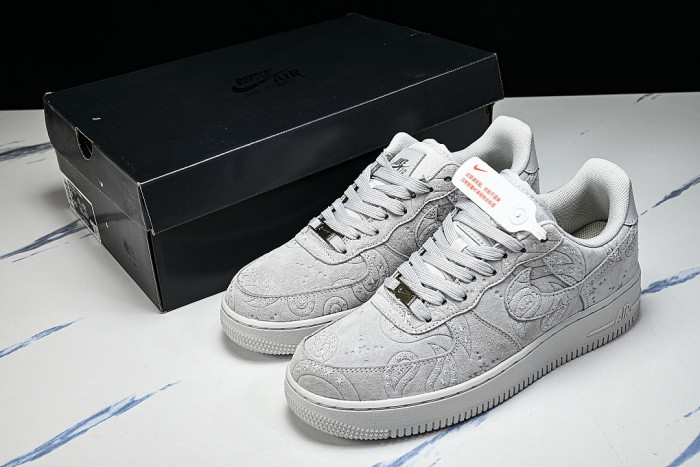 IO1259-00220 AIR FORCE 1 07 LOW CASUAL SNEAKERS GREY/GREY/GREY
