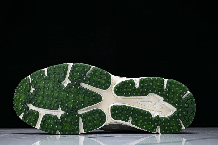 HIGH-TOP THICK-SOLED CASUAL SPORTS SHOES BLUE/WHITE/GREEN
