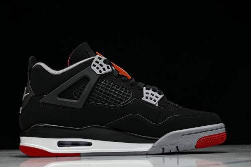 IX8180-001 JORDAN 4 RETRO OG BLACK/CEMENT GREY/SUMMIT WHITE/FIRE RED