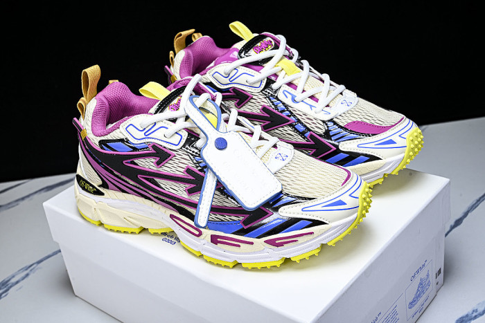 HIGH-TOP THICK-SOLED CASUAL SPORTS SHOES WHITE/PURPLE/BLUE/BLACK