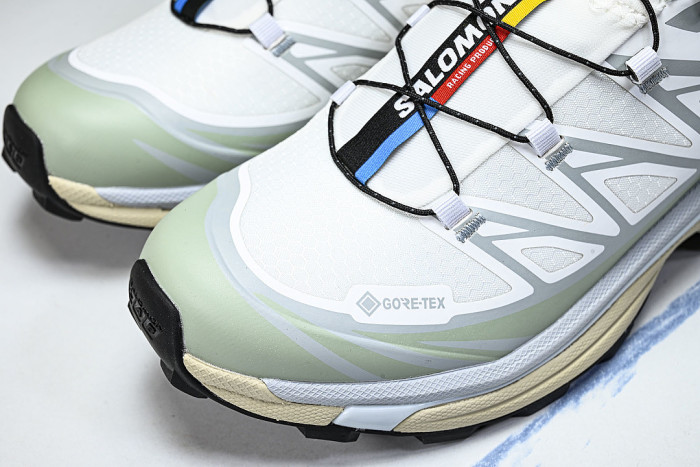 479900-28 XT-6 OUTDOOR TRAIL RUNNING SHOES WHITE/GREEN