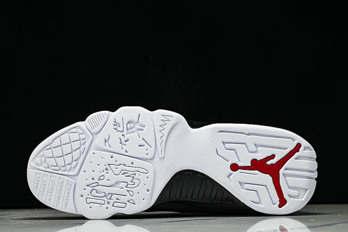 IX6179-100 JORDAN 9 RETRO WHITE/TRUE RED/BLACK