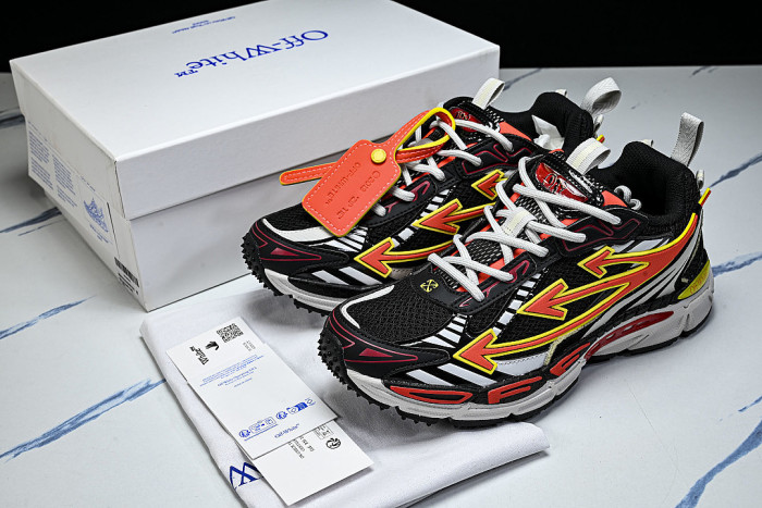 HIGH-TOP THICK-SOLED CASUAL SPORTS SHOES BLACK/WHITE/RED/ORANGE/YELLOW