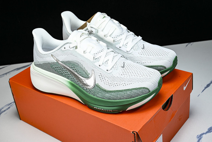 IB1881-100 AIR ZOOM PEGASUS 42 WHITE/MALACHITE/BARELY GREEN/METALLIC SILVER