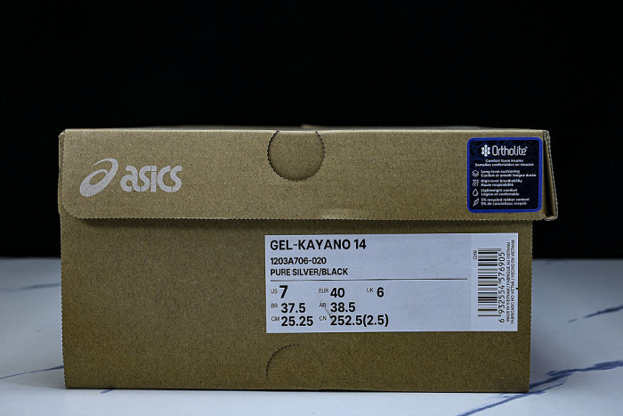 1203A706-020 GEL KAYANO 14 SPORTY AND CASUAL BREATHABLE RUNNING SHOES GREY/DARK GRAY