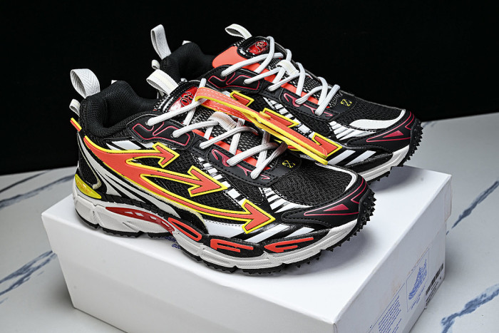 HIGH-TOP THICK-SOLED CASUAL SPORTS SHOES BLACK/WHITE/RED/ORANGE/YELLOW