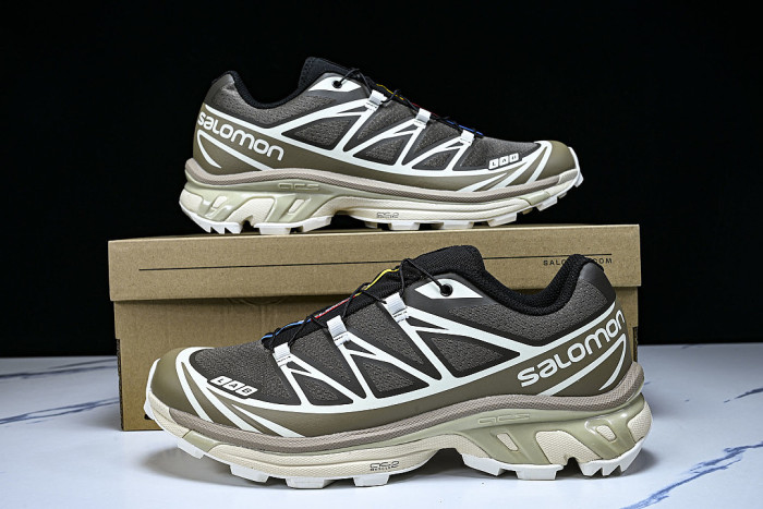 473058-28 XT-6 OUTDOOR TRAIL RUNNING SHOES BROWN/BLACK/WHITE