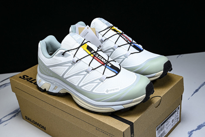 479900-28 XT-6 OUTDOOR TRAIL RUNNING SHOES WHITE/GREEN