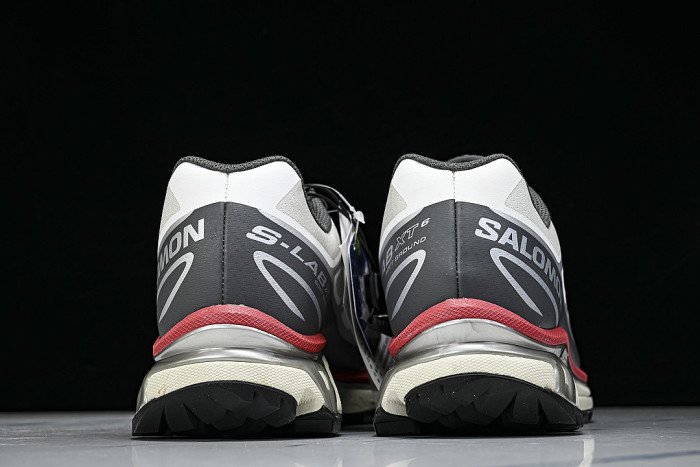 478644-28 XT-6 OUTDOOR TRAIL RUNNING SHOES WHITE/GREY/BLACK/RED
