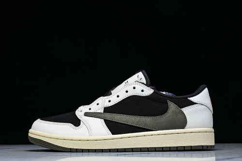 DZ4137-106 TRAVIS SCOTT X AIR JORDAN 1 LOW OG AJ1 ARMY GREEN/BLACK/WHITE