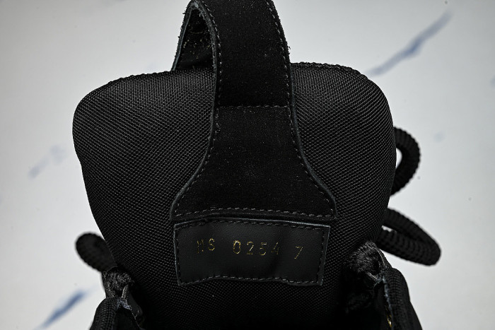 LEATHER CASUAL SPORTS SHOES BLACK/BLACK/BLACK