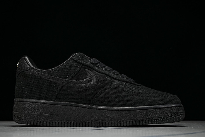 CZ9084-001 AIR FORCE 1 07 LOW CASUAL SNEAKERS BLACK/BLACK/BLACK