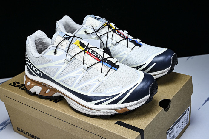 471366-28 XT-6 OUTDOOR TRAIL RUNNING SHOES GREY/BLACK/BROWN