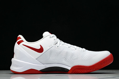 HM6469-101 KOBE 8 SYSTEM MEN'S PRACTICAL BASKETBALL SHOES WHITE/RED