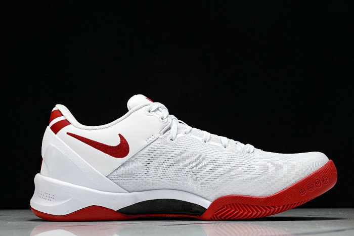 HM6469-101 KOBE 8 SYSTEM MEN'S PRACTICAL BASKETBALL SHOES WHITE/RED
