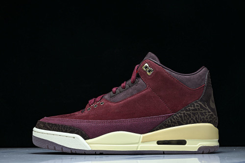 IO7744-600 JORDAN 3 RETRO PRM TEAM RED/METALLIC GOLD/BURGUNDY CRUSH/COCONUT MILK/MAUVE/GYM RED