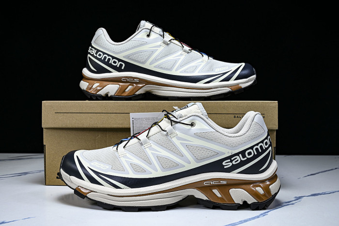 471366-28 XT-6 OUTDOOR TRAIL RUNNING SHOES GREY/BLACK/BROWN