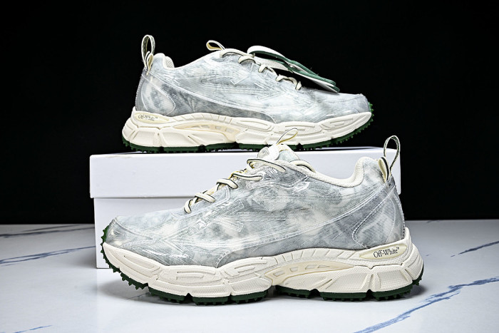 HIGH-TOP THICK-SOLED CASUAL SPORTS SHOES BLUE/WHITE/GREEN